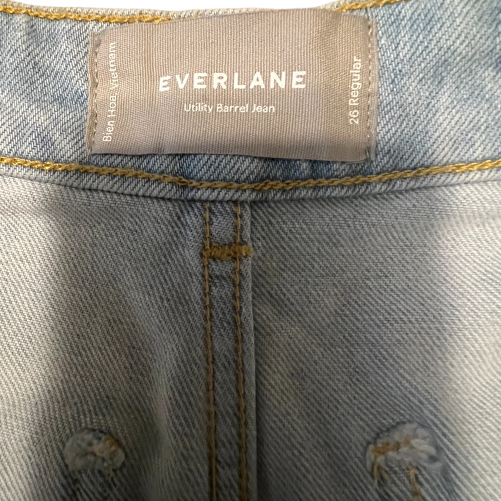 Everlane Utility Barrel Jeans in Light Indigo size 26R - Picture 6 of 13